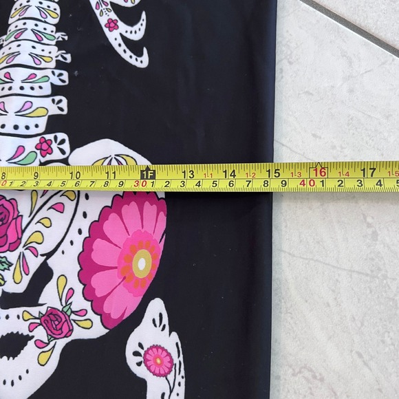 Kids Girls‎ Halloween Costume Skeleton Floral Day of the Dead Size L - Picture 6 of 9
